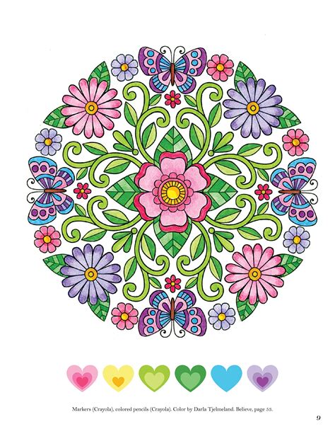 Colorful Creations Butterfly Mandalas Coloring Book Pages Designed To