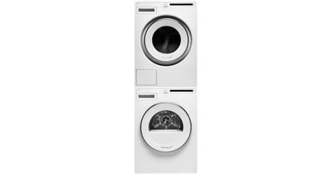 Asko W2084W-T208VW Stacked Washer & Dryer Set with Front Load Washer ...