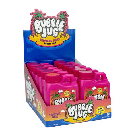 Bubble Jug Tropical Fruit Bubble Gum 194oz 55g 12ct