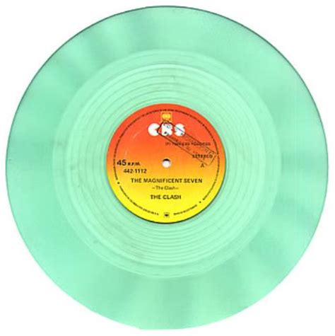 The Clash The Magnificent Seven Pale Green Vinyl Colombian Promo 12