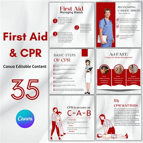 35 Cpr Templates First Aid And Cpr Instagram Posts Editable Canva