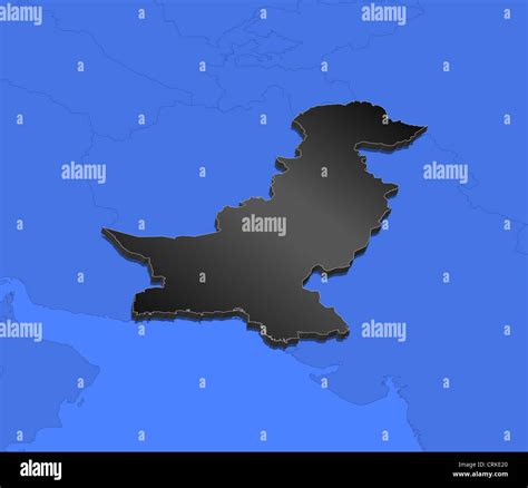 Political map of Pakistan with the several provinces Stock Photo - Alamy