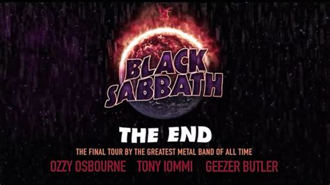 Black Sabbath The End Dates Announced For The Final Tour Video