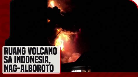 Indonesia Issues Tsunami Warning After Ruang Volcano Eruption Peaks Youtube