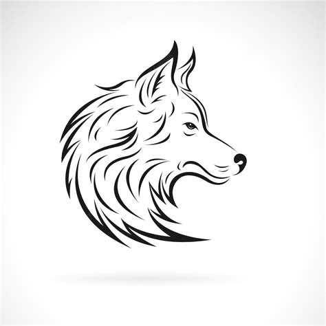 Premium Vector Vector Of A Wolf Head Design On White Background Easy