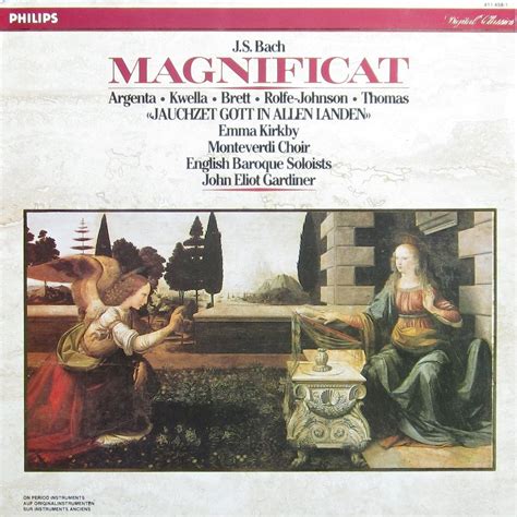 Bach Gardiner Magnificat Cantate Bwv51 John Eliot Gardiner Johann