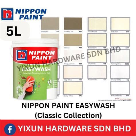 Nippon Paint Easywash Matt Finished Interior Paint L Nippon Easy