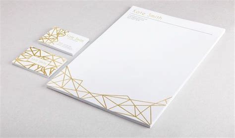 Gold Business Card Template And Letterhead Design Custom Gold Etsy