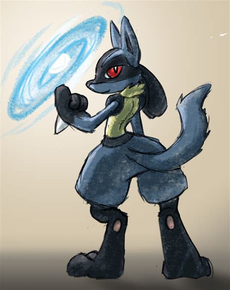 Lucario Color Sketch — Weasyl