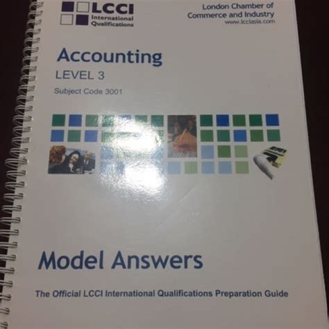 Lcci Accounting Level 3 Model Answers Hobbies And Toys Books