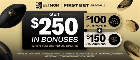 BetMGM Bonus Code SNF Bet 10 Get A 250 Bonus On Lions Vs Texans