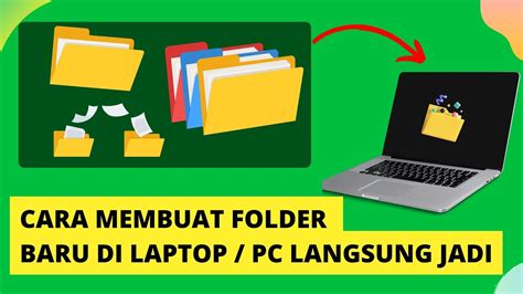 Cara Membuat Folder Baru Di Laptop Langsung Jadi Sekali Klik Saja Youtube