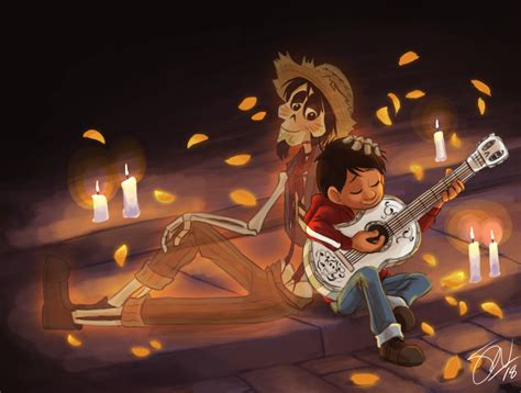 Coco Dia De Los Muertos By Tc 96 Disney Fan Art Disney Art Disney