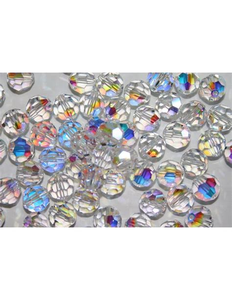 Round Swarovski Crystal Ab 8mm 2pcs