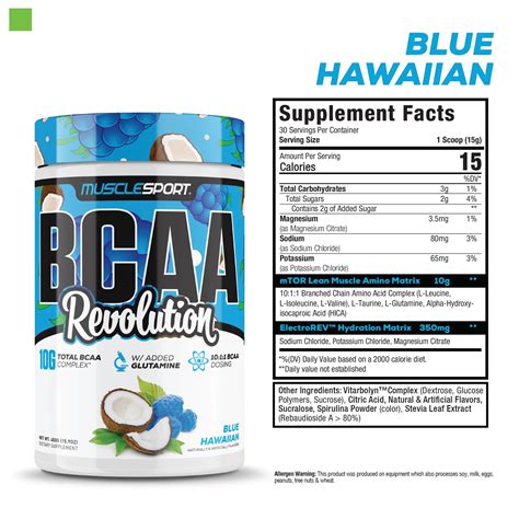 Musclesport Bcaa Revolution™ Workout Supplement Amino Acid Powder