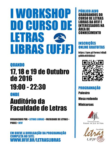 I Workshop Do Curso De Letras Libras Ufjf Letras Libras