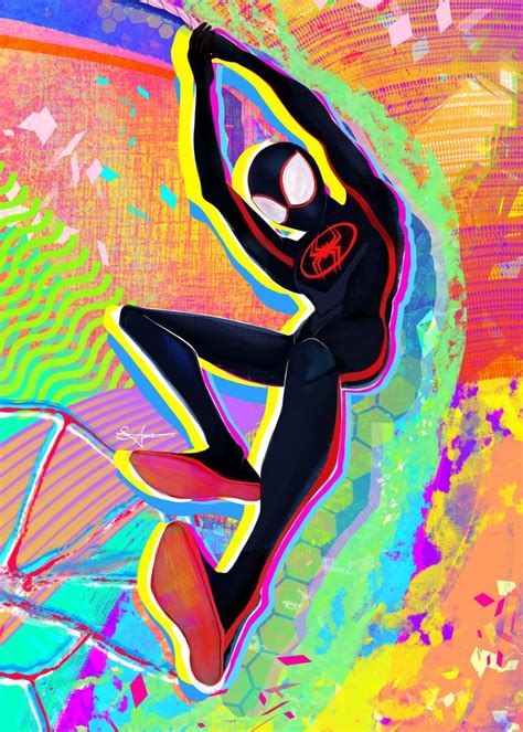 Miles Morales Fan Art Spider Man Across The Spider Verse Dibujos