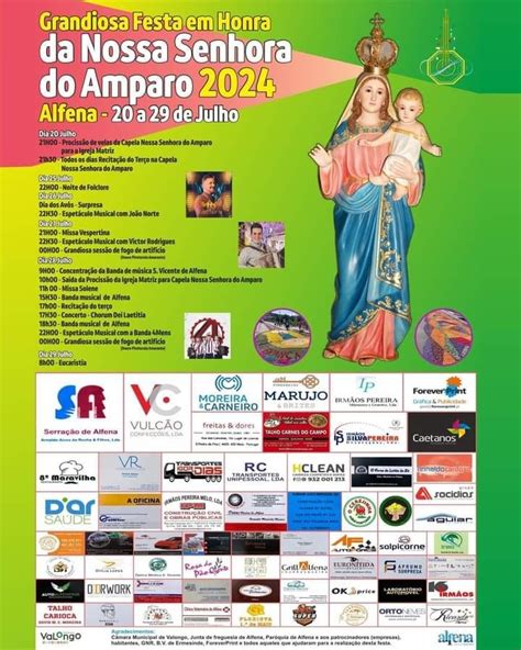 Festas Em Honra De Nossa Senhora Do Amparo 2023 Alfena