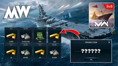 New Modern Warships Promo Codes December Modern Warships Promo