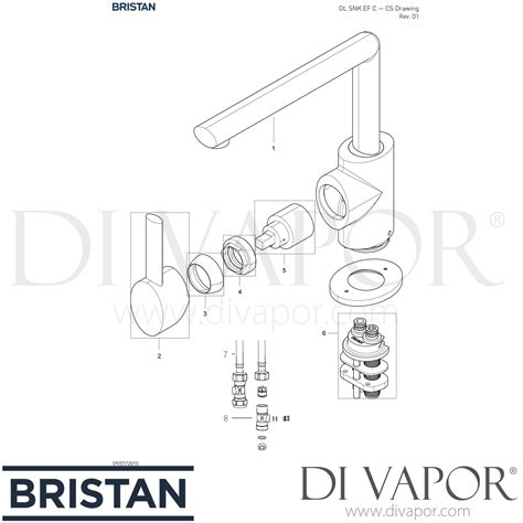 Bristan Ol Snk Ef C Oval Kitchen Sink Mixer Tap Spare Parts