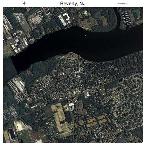 Aerial Photography Map Of Beverly Nj New Jersey