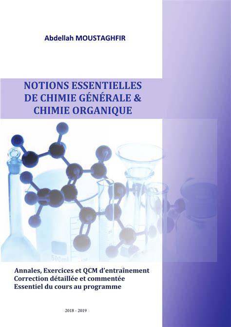 Pdf Cours De Chimie Organique 1ere Année Biologie Pdf Télécharger Download