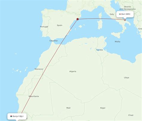 Flights From Banjul To Bari BJL To BRI Flight Routes