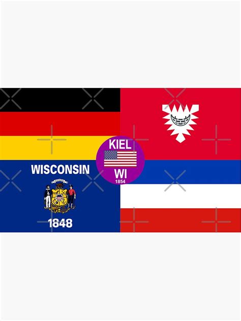 Flag Of Kiel Wisconsin Sticker For Sale By Shav Redbubble