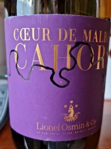 Lionel Osmin Cie Coeur De Malbec Cahors Vivino France