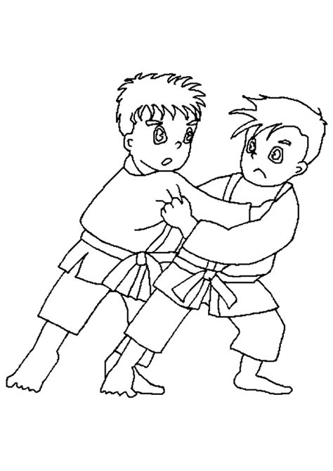 Coloriage Judo Sur Hugolescargot