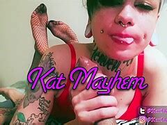 Spread Toe Wiggling Stockingjob Footjob BJ By Tattooed Slut W Split