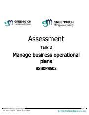 BSBOPS502 Assessment Task 2 V2 1 1 Docx Assessment Task 2 Manage