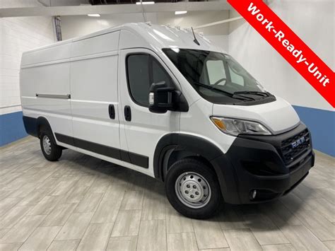 New 2023 Ram Promaster 3500 High Roof 3d Extended Cargo Van B222931n Van Horn Automotive Group