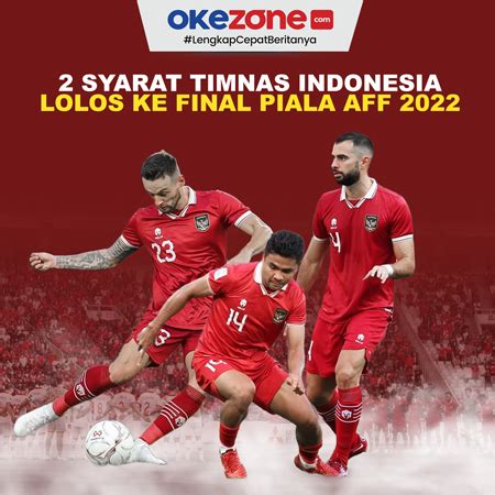 Syarat Timnas Indonesia Untuk Lolos Ke Final Piala AFF 2022 0 Foto