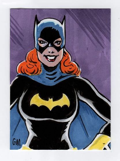 Batgirl In Greg Moutafis S Greg Moutafis Sketchcards Comic Art