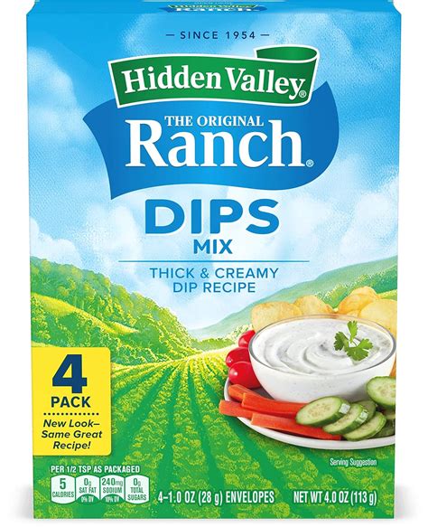 Hidden Valley Ranch Dipping Sauce Mix Thick And Creamy Ranch Dipping Sauce Gluten