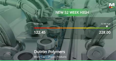 Dutron Polymers Stock Surges To 52 Week High Outperforming Sector By