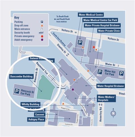 Mater Hospital Map