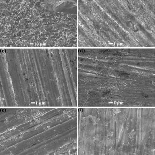 Sem Images Of Mild Steel Surfaces After H Exposure To A M Hcl