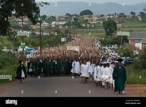 Members Of The Shembe Faith Nazareth Baptist Church A Religious