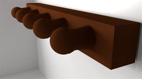 Wall Hook Rack 3d Model Cgtrader