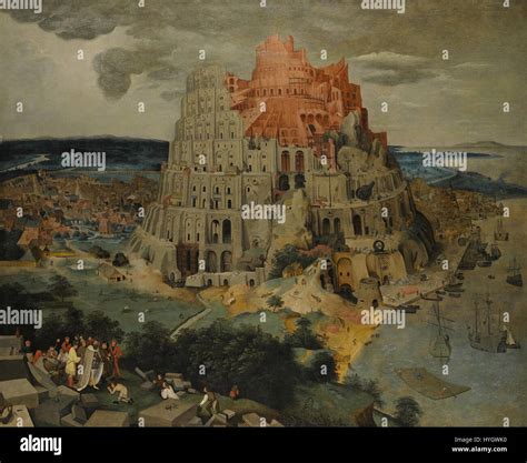 The Tower Of Babel Oil On Panel Painting By Pieter Brueghel The