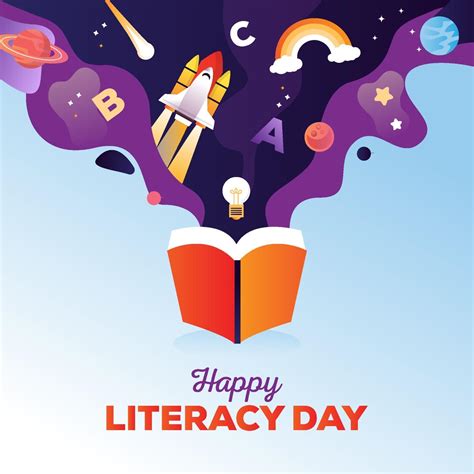 Happy Literacy Day 2836832 Vector Art at Vecteezy