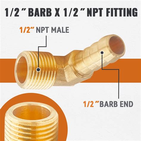 Snapklik SUNGATOR 90 Degree Brass Elbow Fitting Hose Barb Fittings