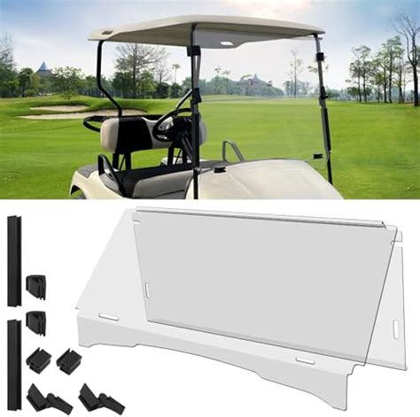 Amazon 10L0L Golf Cart Windshield Compatible With EZGO TXT