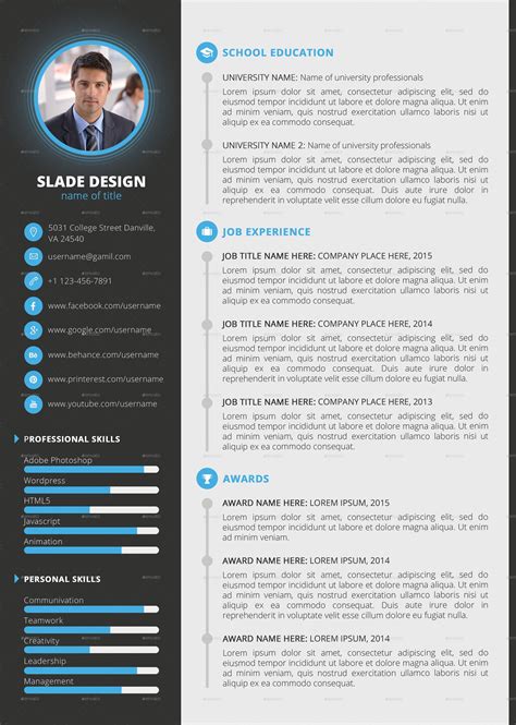 Template Professional Cv Cv Templates Sample Template Example Of