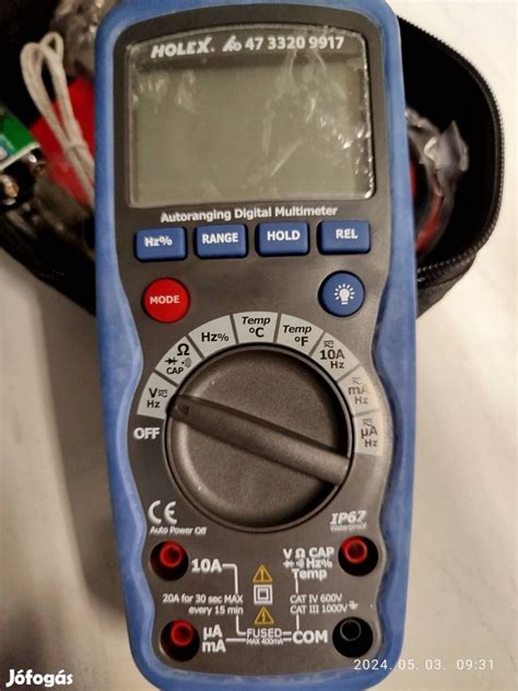 Multimeter Holex Ip True Rms G D Ll Bark Cs Szersz M J Fog S