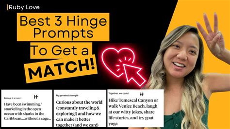 The Best Hinge Prompts To Get A Match Youtube