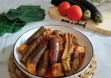 Resep Balado Terong Tahu Simple Oleh Deffi Mom S Ahnaf Cookpad