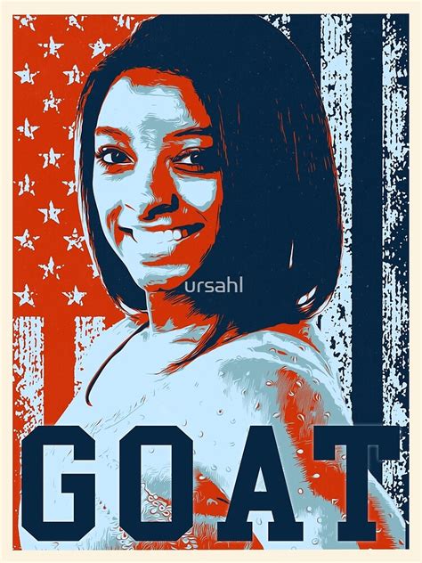 Simone Biles The Goat Poster For Sale By Ursahl Redbubble